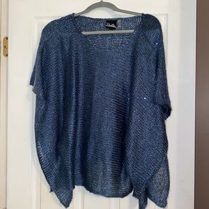 Noelle OSFM SWEATER SPARKLE PONCHO